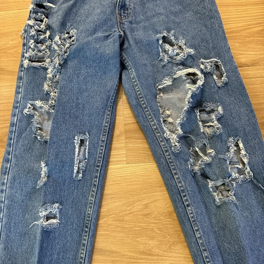 Levi's 550 Jeans Mens 30x32 Blue Distressed Straight Leg Made in USA Vintage